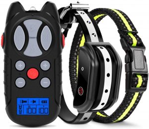 Flittor Shock Collar for Dogs, 2019 Newest Dog Training Collar, Rechargeable Dog Shock Collar