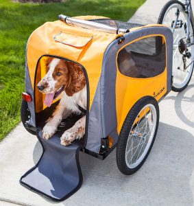 Schwinn Rascal Tow-Behind Bike Pet Trailers for Small and Large Dogs, 16-Inch Air-Filled Wheels, Folding Design