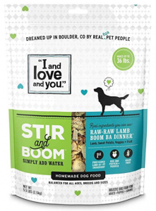 I and love and you Stir & Boom Dehydrated Freeze Dried Raw Dog Food