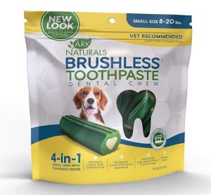 Ark Naturals Brushless Toothpaste, Dog Dental Chews for Small Breeds, Vet Recommended for Plaque, Bacteria & Tartar Control