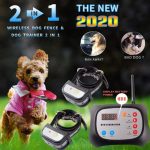 JUSTPET Wireless Dog Fence & Remote Electric Training Dog Collar Outdoor 2-in-1 System, Adjustable Control Range, Waterproof Reflective Stripe Collar