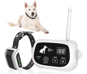 Wireless Dog Fence, Electric Wireless Dog Fence System for Dog, Pets Dog Containment System Boundary Container with IP65 Waterproof Dog Training Collar