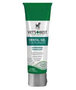 Dog Dental Care Gel Toothpaste Plaque and Tartar Fighter from Vet's Best 3.5 ounce Made in USA