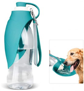 Dog Water Bottle for Walking, TIOVERY Pet Water Dispenser Feeder Container portable with Drinking Cup