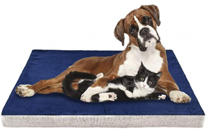 INVENHO Memory Foam Dog Bed Orthopedic Joint-Relief Removable