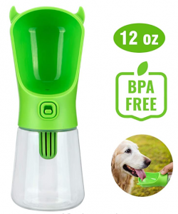 LC-dolida Pet Travel Water Drinking Bottle Dispenser with Filter, Anti-Leak for Dog