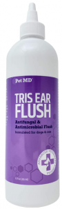 Pet MD Veterinary Tris Flush Cat & Dog Ear Cleaner