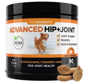 PetHonesty Glucosamine for Dogs - Dog Joint Supplement Support for Dogs with glucosamine Chondroitin, MSM, Turmeric