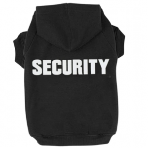 BINGPET BA1002-1 Security Patterns Printed Puppy Pet Hoodie Dog Clothes