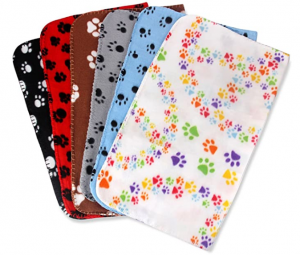 Comsmart Warm Paw Print Blanket Bed Cover for Dogs and Cats