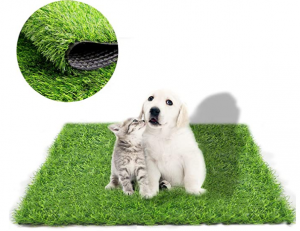 Fortune-star 39.3in X 31.5in Artificial Grass Dog Grass Mat and Grass Doormat