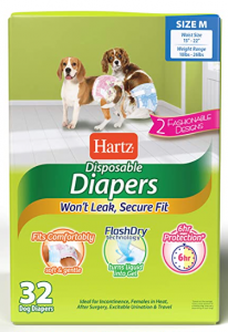 Hartz Disposable Male Dog Wraps with FlashDry Gel Technology
