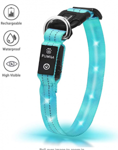 LED Dog Collar - Rechargeable Light Up Safety Pet