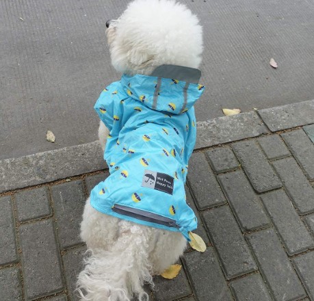 kyeese Dog Raincoat Antidroplet Waterproof Reflective Dog Rain Poncho