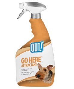 OUT! Go Here Attractant Indoor & Outdoor Dog Training Spray