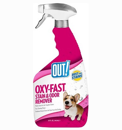 out oxy fast activated pet stain remover