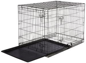 AmazonBasics Double Door Folding Metal Dog Crate