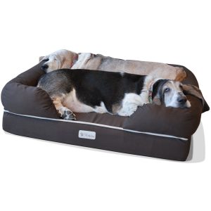 PetFusion Ultimate Dog Bed & Lounge. Premium Edition with Solid Memory Foam
