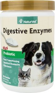 NaturVet Digestive Enzymes Plus Probiotic Dog & Cat Powder Supplement