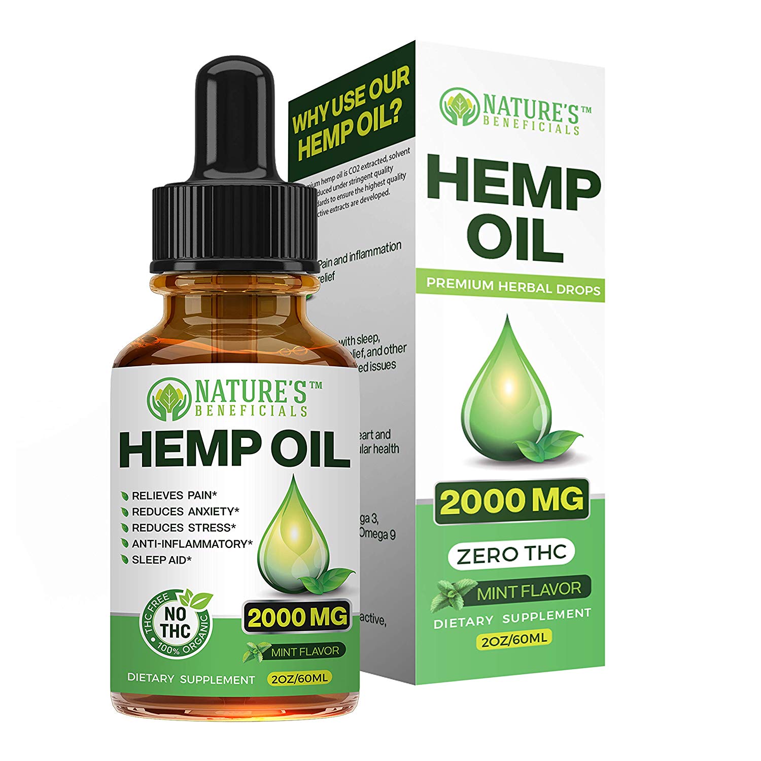 Organic Pain Relief Oil. Nature's support CBD. Ultra-stress.