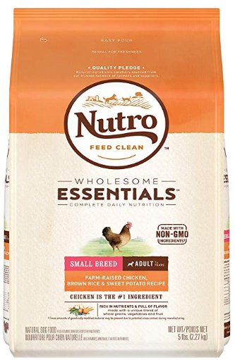 NUTRO Wholesome Essentials Natural Adult Dry Dog Food for Small & Toy Breeds