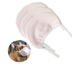 Adjustable Dog Respirator Mask Soft Dog Muzzle Pet Protective Mask for Short Mouth