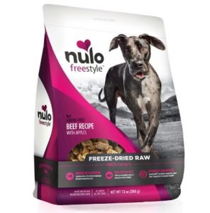 Nulo Freeze Dried Raw Dog Food for All Ages & Breeds: Natural Grain Free Formula with GanedenBC30 Probiotics for Digestive & Immune Health