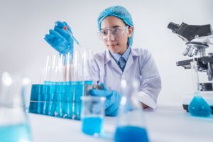 scientist working in laboratory