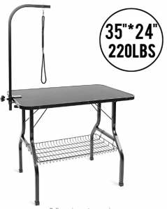 LAZY BUDDY Dog Grooming Table, Pet Grooming Table, Heavy-Duty Grooming Table 