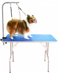 SHELANDY Professional pet Grooming Table with Double leashes and clamp for Large and Medium Dogs