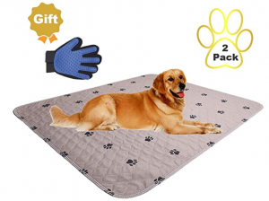 SincoPet Reusable Pee Pad Free Puppy Grooming Gloves Quilted