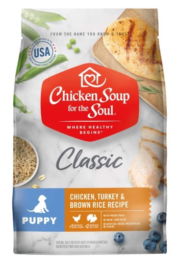 Chicken Soup for the Soul Dry Puppy Food- Chicken, Turkey & Brown Rice Recipe
