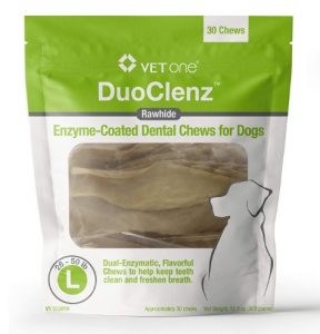 VetOne - DuoClenz Rawhide Dental Hygenic Chews for Dogs