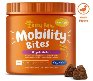 Zesty Paws Glucosamine for Dogs - Hip & Joint Supplement for Dog Arthritis Pain Relief - with Chondroitin & MSM