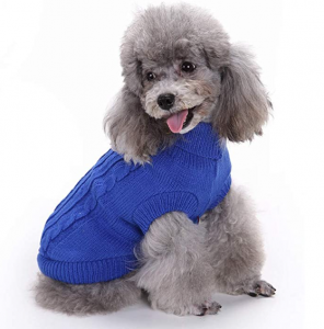 CHBORCHICEN Small Dog Sweaters Knitted Pet Cat Sweater Warm Dog Sweatshirt