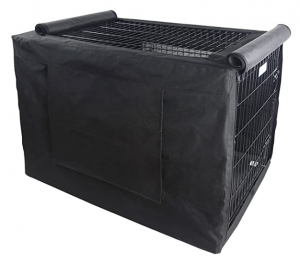 Petsfit Durable Single Door Polyester Dog Crate Cover with Mesh Window