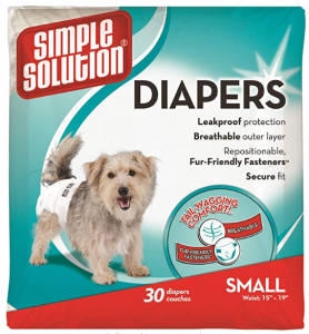 Simple Solution Disposable Dog Diapers for Female Dogs