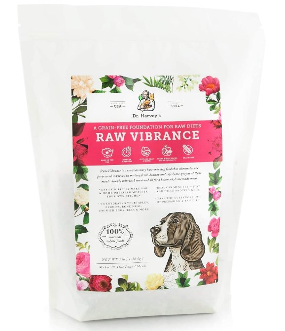 Dr. Harvey's Raw Vibrance Dog Food, Human Grade Dehydrated Base Mix for Dogs