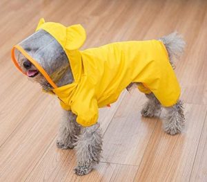 HAPEE Pet Dog Raincoat for Small Dogs | Dog Rain Jacket with Hood | Dog Rain Poncho