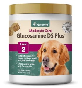 NaturVet – Glucosamine DS Plus - Level 2 Moderate Care – Supports Healthy Hip & Joint Function