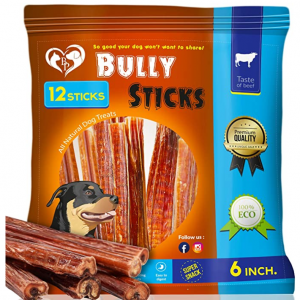Beloved Pets Thick Bully Sticks for Dogs & Puppies