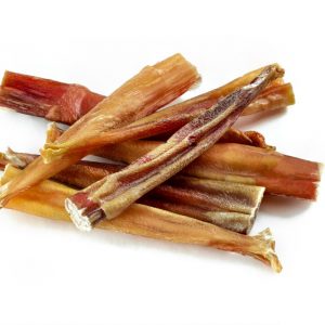 Bully Sticks For Dogs Isolated on White