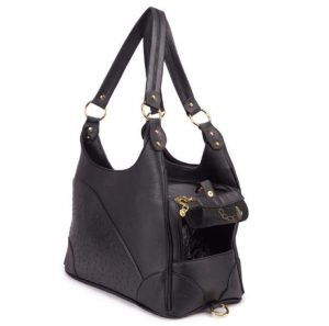 elegant embossed leather purse carrier